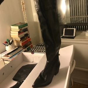 Aldo new (used once) leather knee high boots